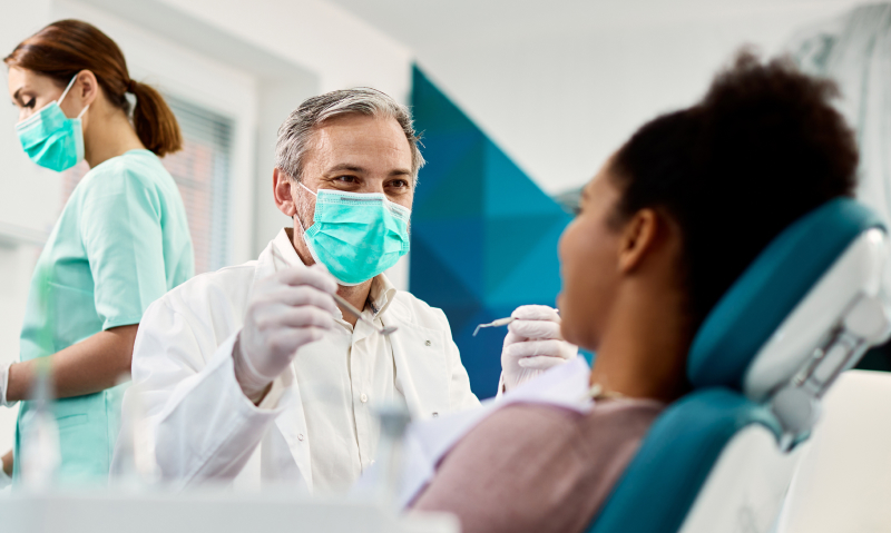 doctor and patient talking to each other